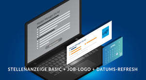 Jobs.de Stellenanzeige Basic plus Logo & Datumsaktualisierung